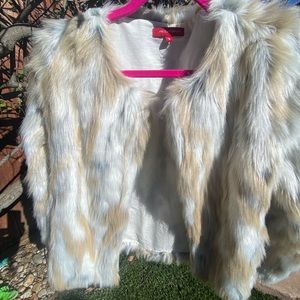 Faux fur jacket